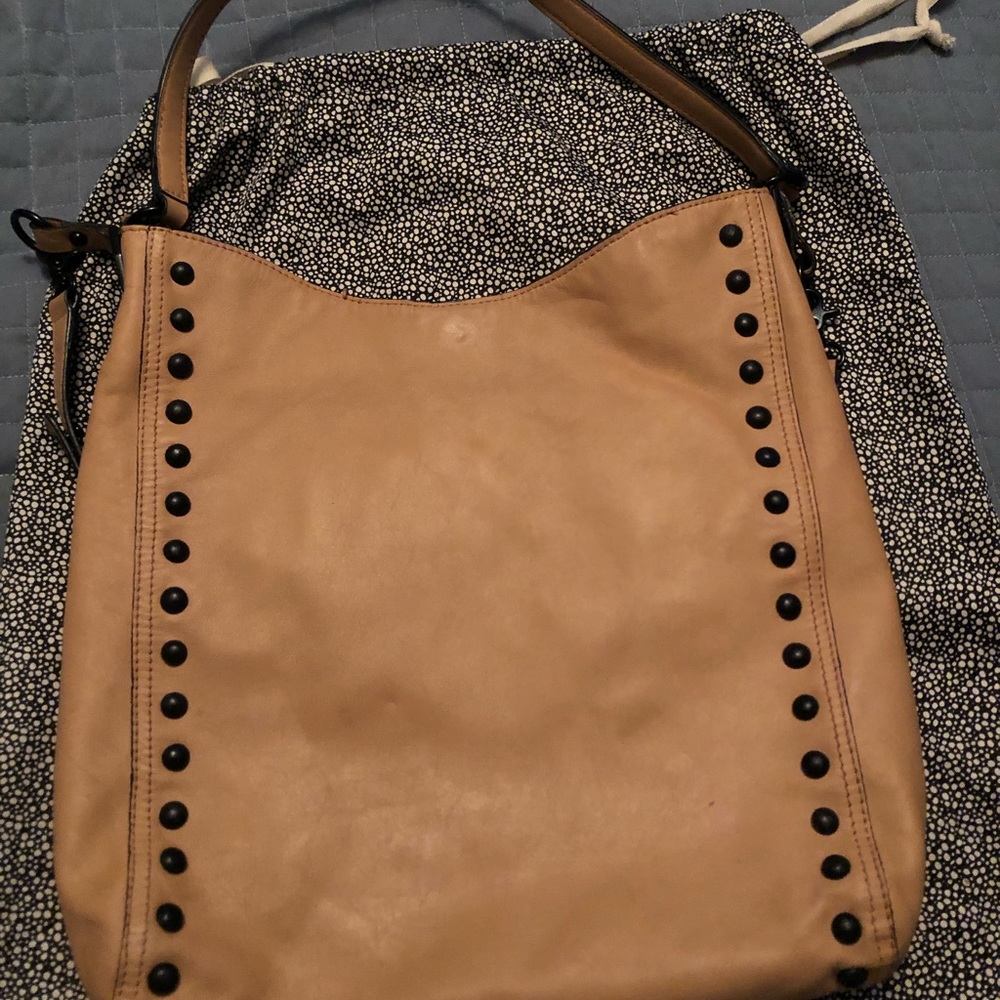 ****sold****Camel colored studded Loeffer Randall